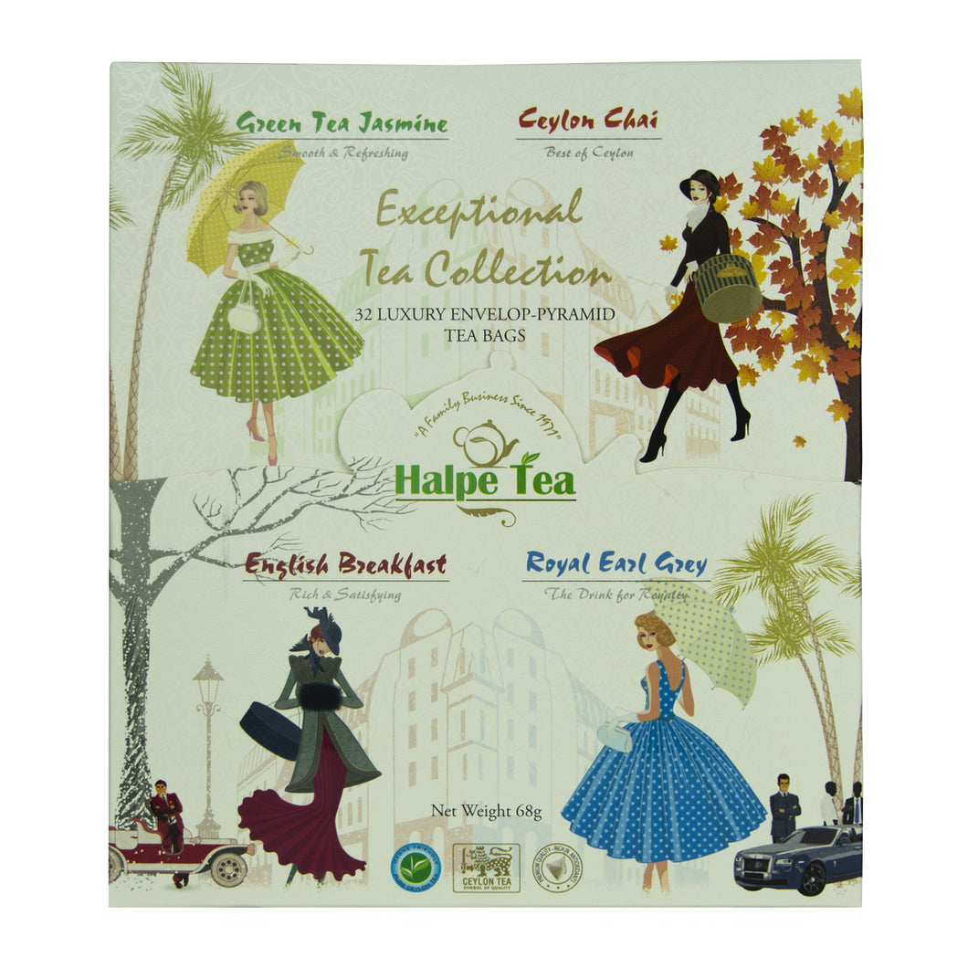 Halpé Exceptional Tea Collection. 4 in 1 Gift Pack