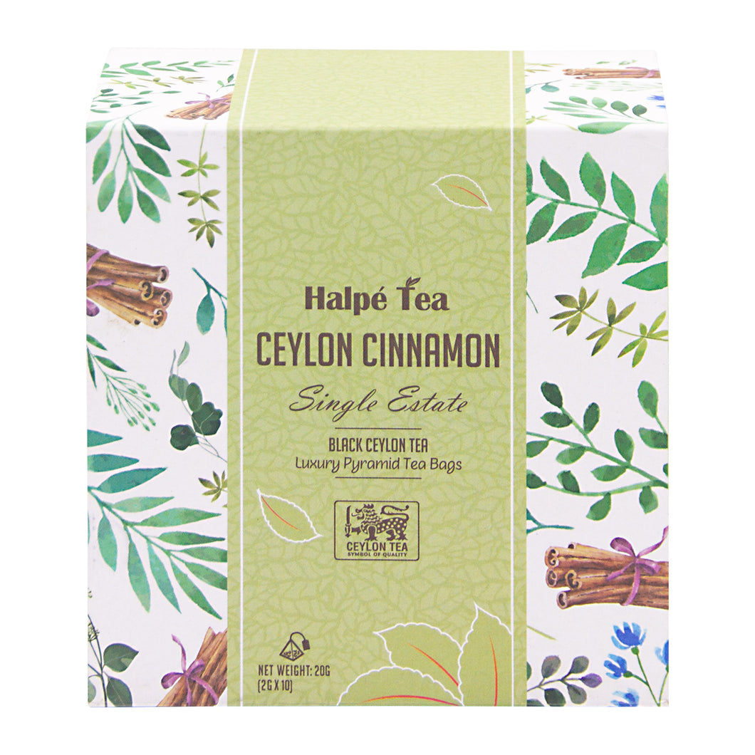 Halpe Cinnamon Luxury Enveloped Pyramid Teabag | Ceylon Tea Store
