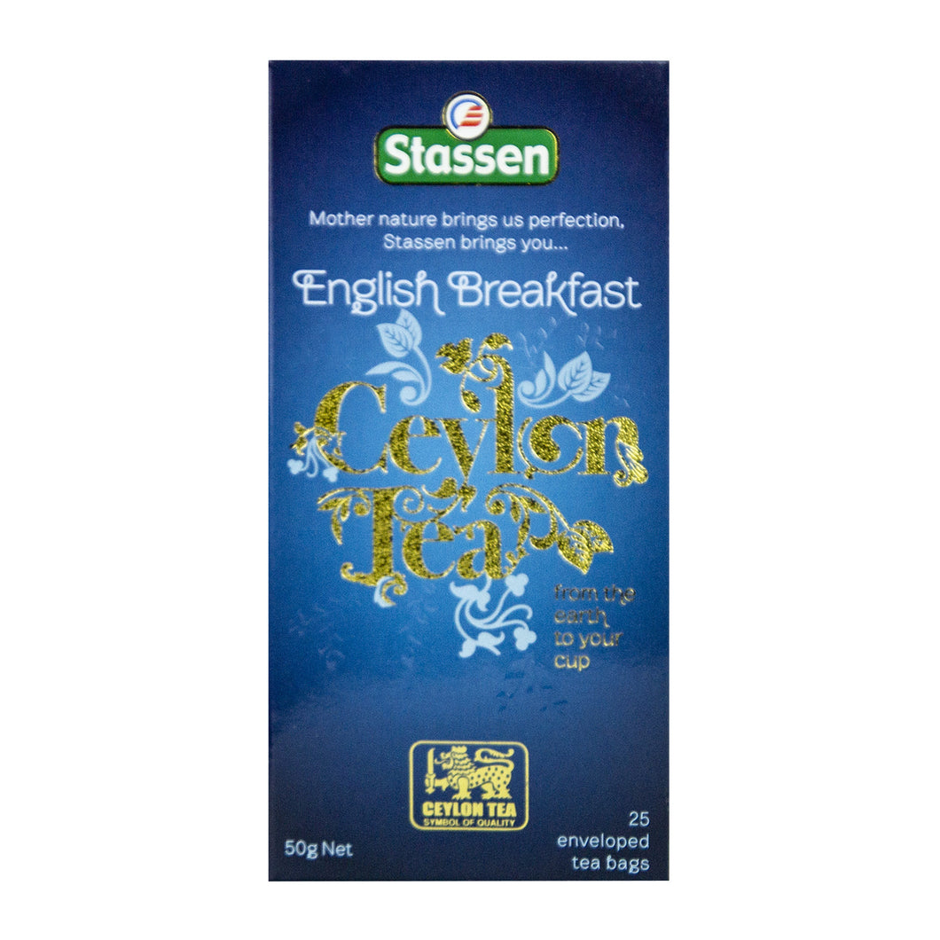 Stassen English Breakfast Tea 25 enveloped tea bags