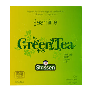 Stassen Jasmine Green Tea 100 enveloped tea bags